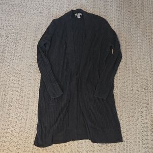 LOFT Women's Charcoal Cardigan Sweater